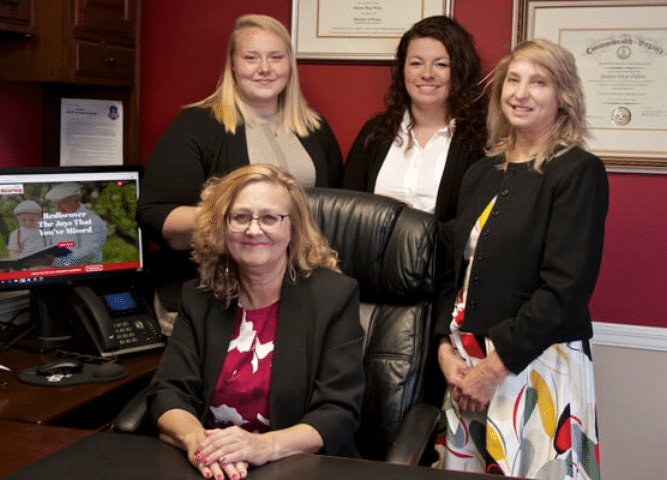 New River Valley Hearing staff group photo in office in Radford, VA